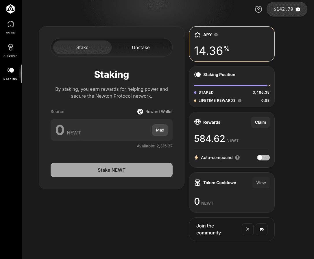 Staking & Rewards Flow
